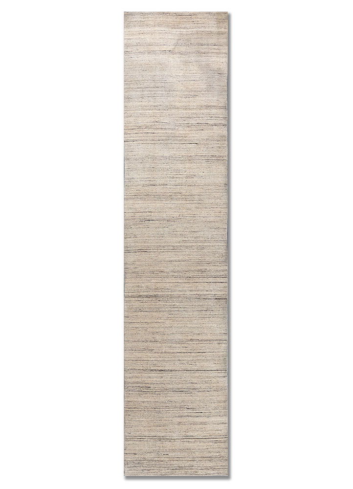 basis ivory wool hand loom Rug - HeadShot