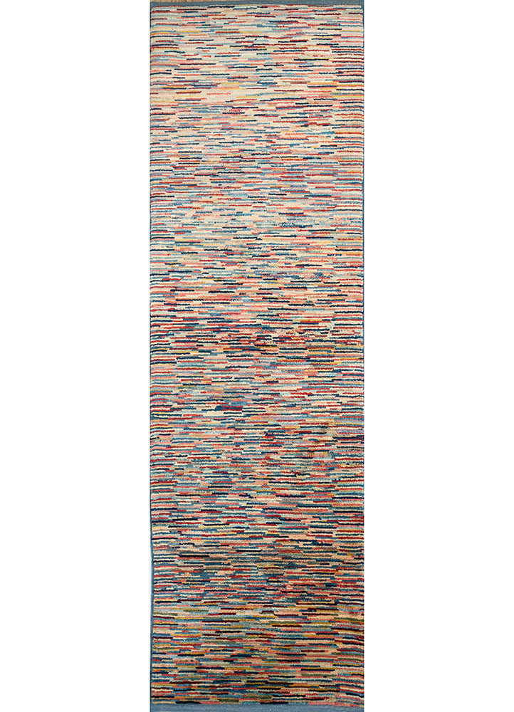 nuray multi wool hand knotted Rug - HeadShot