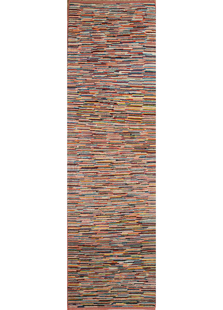 nuray multi wool hand knotted Rug - HeadShot