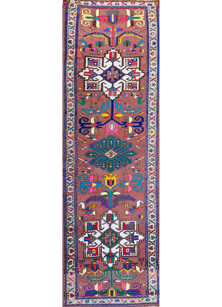 nuray multi wool hand knotted Rug - HeadShot