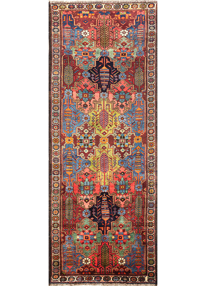 aalam grey and black wool hand knotted Rug - HeadShot