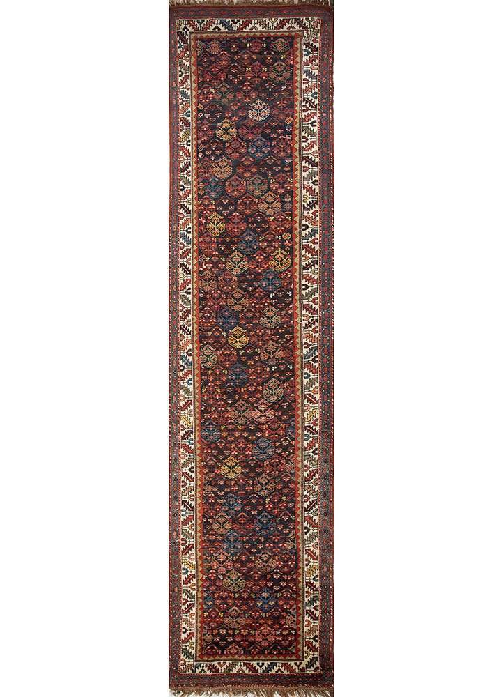 kiaan blue wool hand knotted Rug - HeadShot