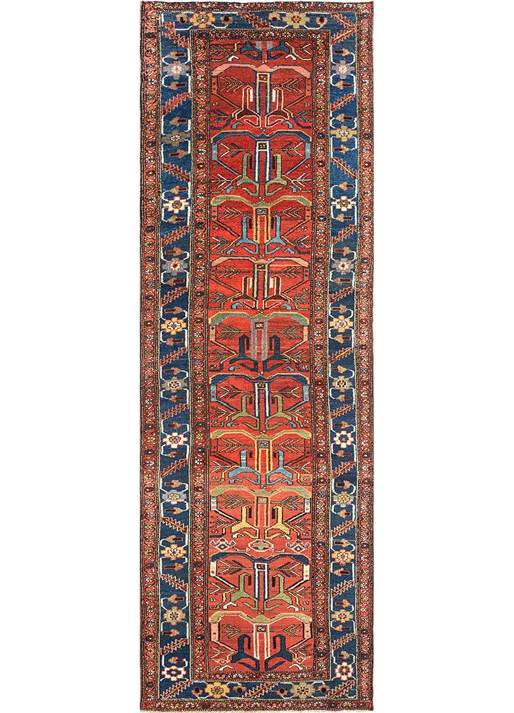 aalam pink and purple wool hand knotted Rug - HeadShot