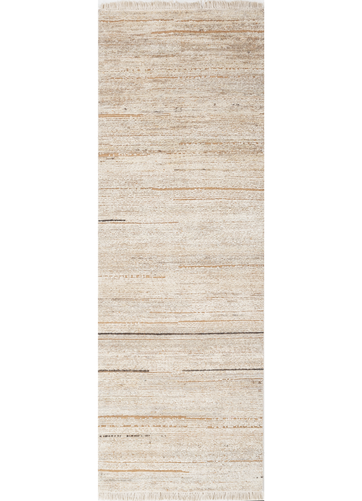 manifest ivory wool hand knotted Rug - HeadShot