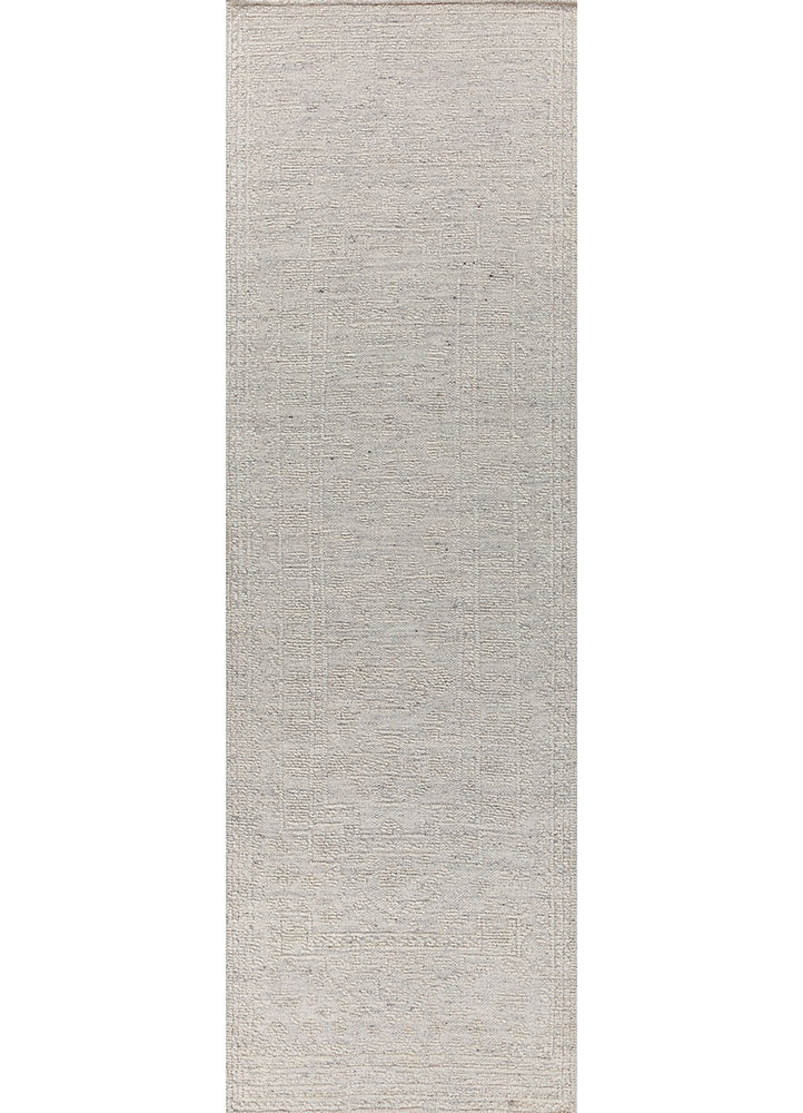 manifest grey and black wool hand knotted Rug - HeadShot