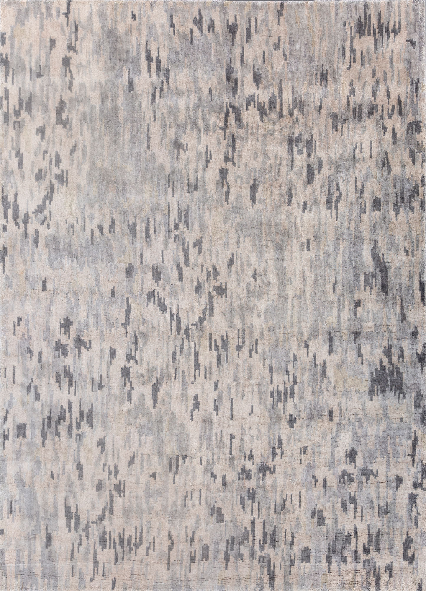 Aprezo Ivory Hand Knotted Viscose Rugs - Pipv-7006(Cs-01) - Jaipur