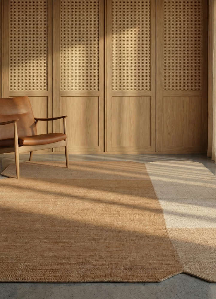 daaira beige and brown jute and hemp flat weaves Rug - Rander