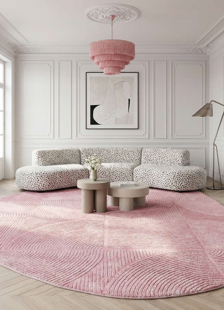 cera ivory wool and viscose hand tufted Rug - Rander
