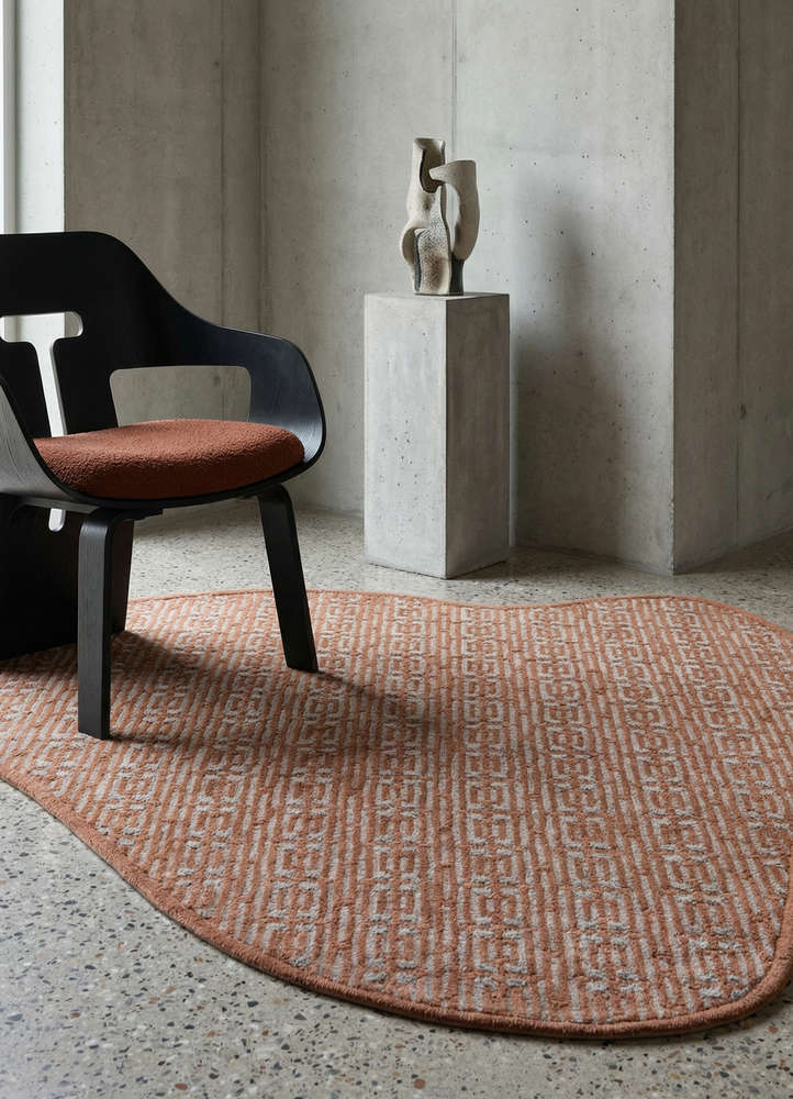 pathways blue wool hand tufted Rug - Rander