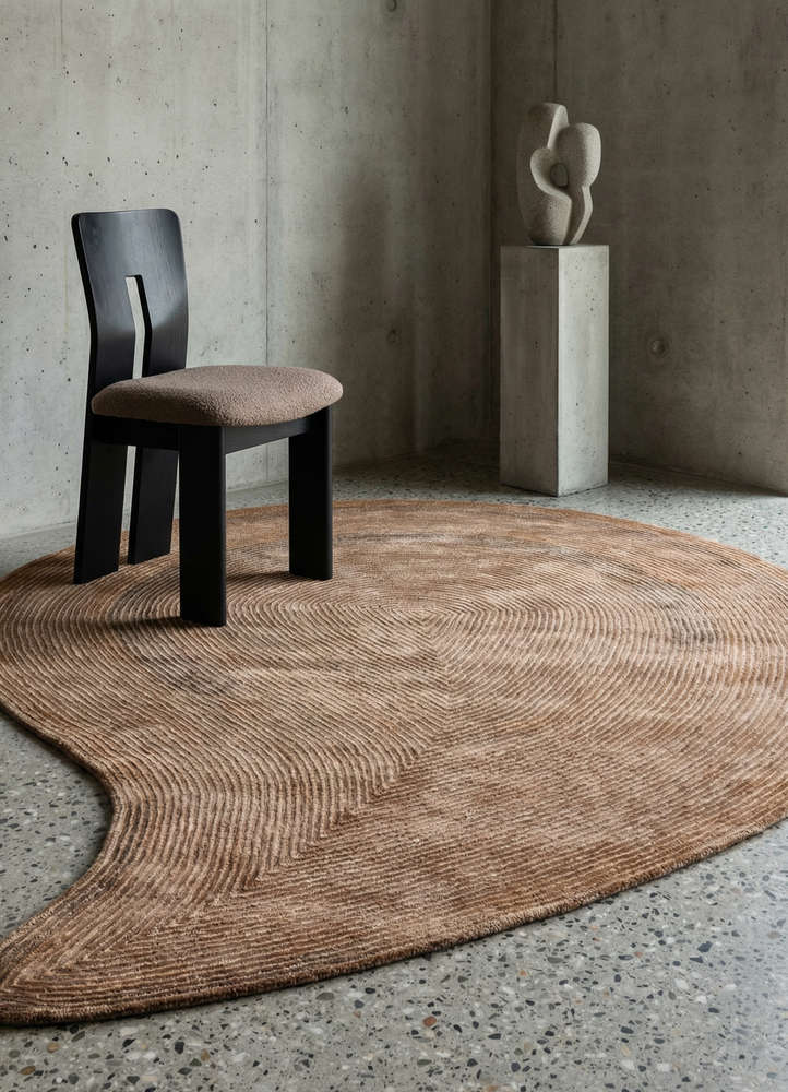 cera gold viscose hand tufted Rug - Rander