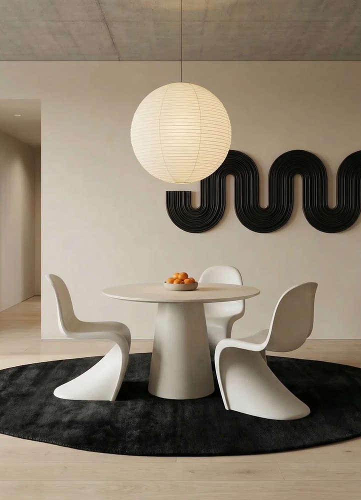 cera grey and black viscose hand tufted Rug - Rander