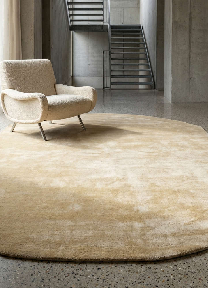 cera gold viscose hand tufted Rug - Rander