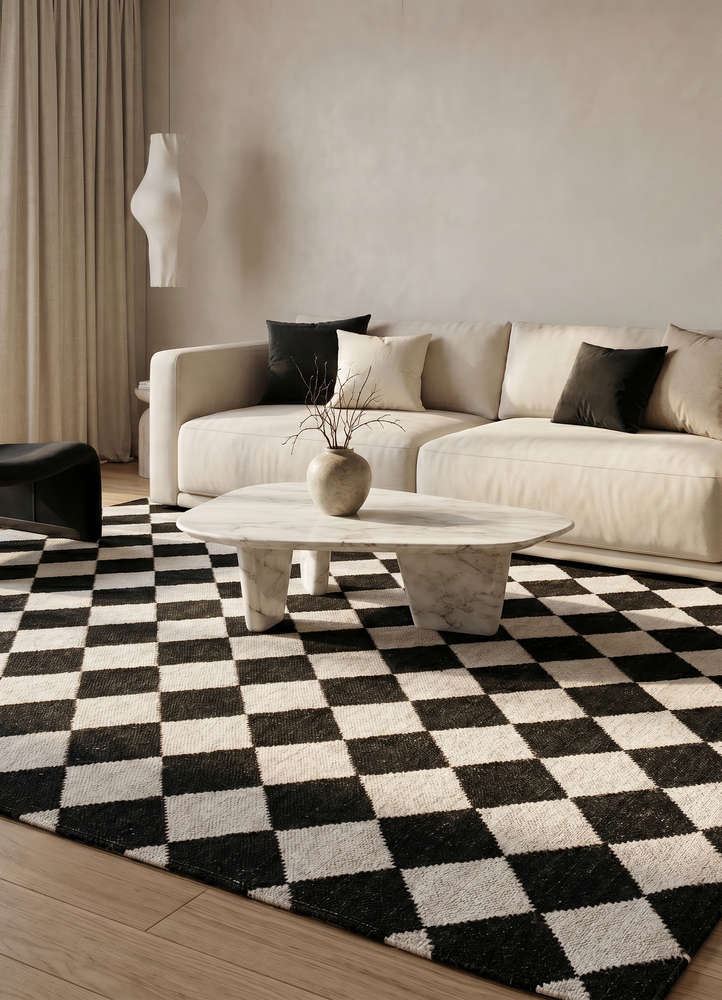 alhambra ivory wool flat weaves Rug - Rander