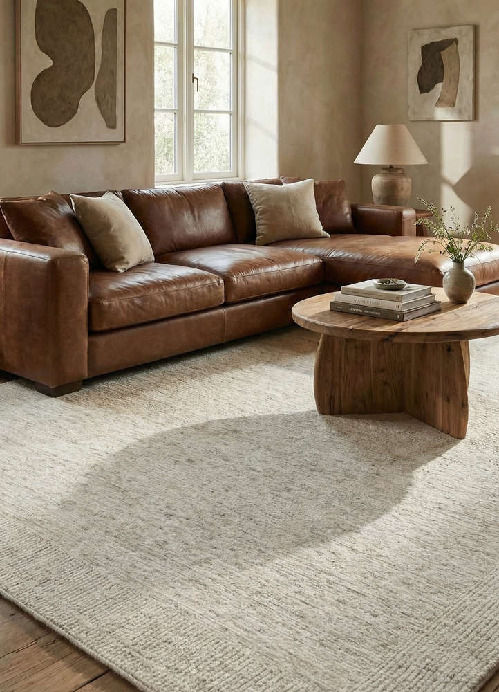 manifest ivory wool hand knotted Rug - Rander