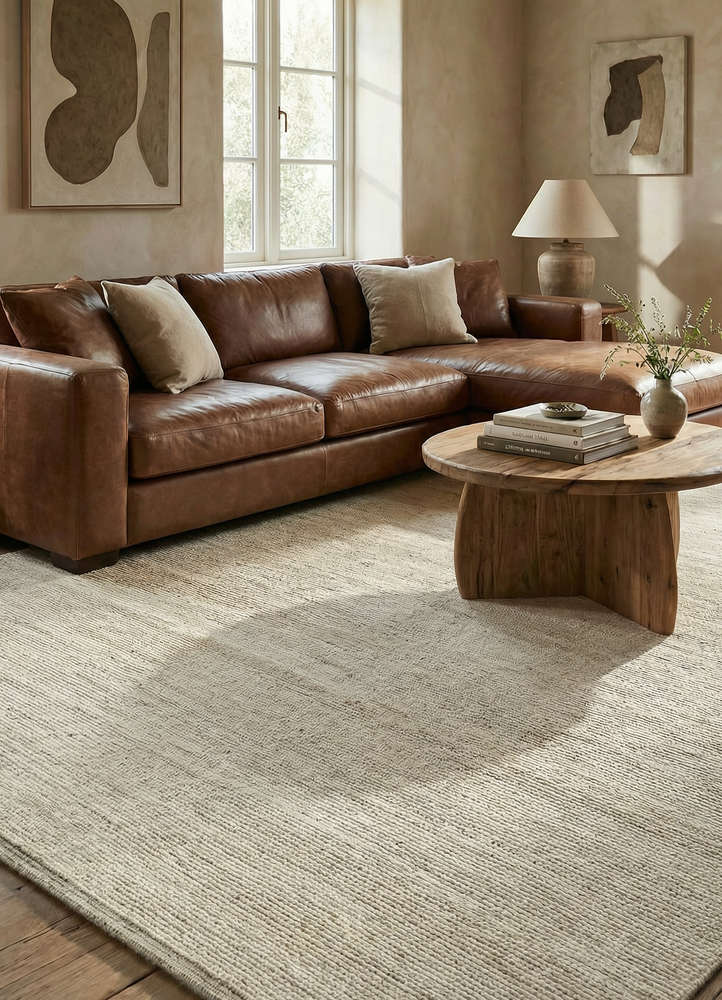 manifest ivory wool hand knotted Rug - Rander