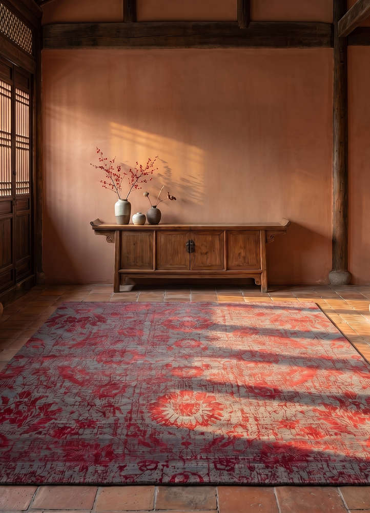 chaos theory by kavi grey and black wool and bamboo silk hand knotted Rug - Rander