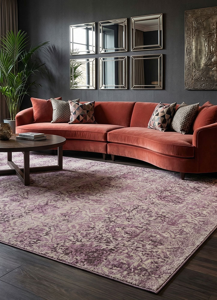 chaos theory by kavi ivory wool and bamboo silk hand knotted Rug - Rander