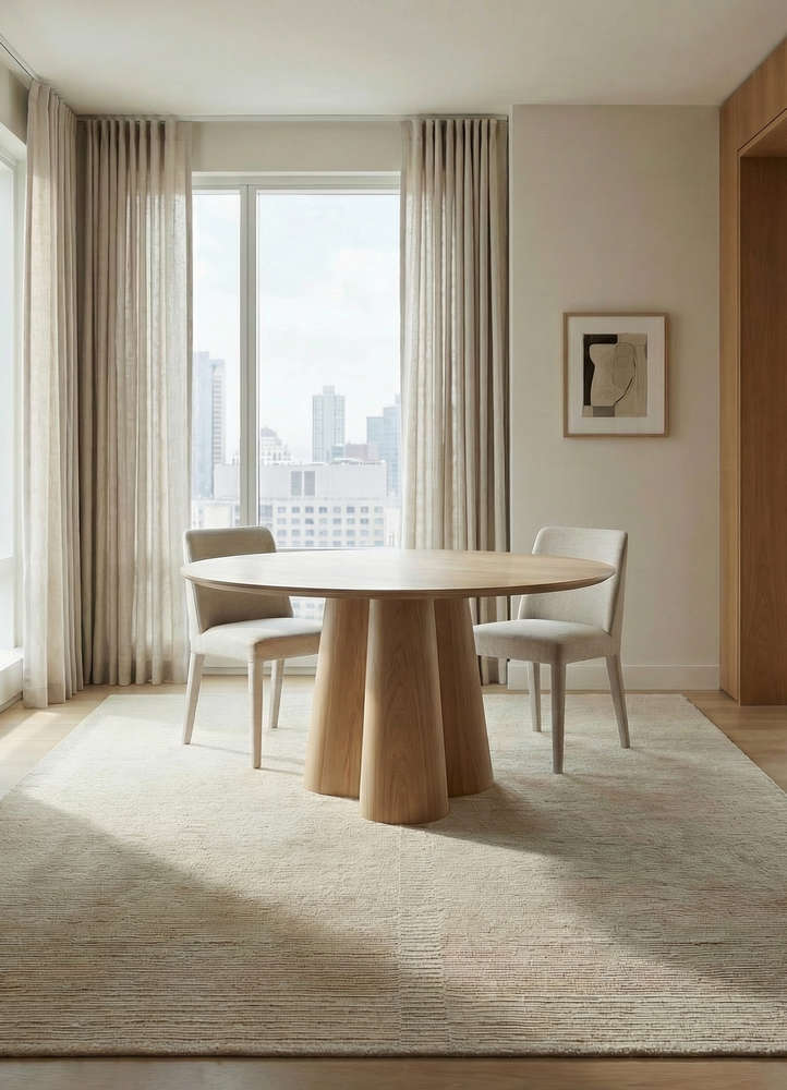 saga ivory wool hand loom Rug - Rander