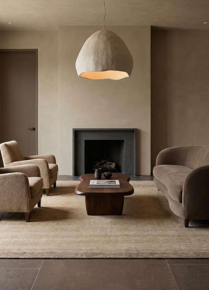 basis gold wool and viscose hand loom Rug - Rander
