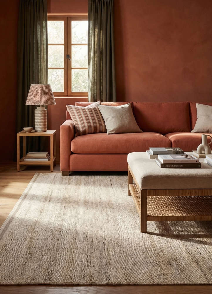 manifest beige and brown afghan wool hand knotted Rug - Rander