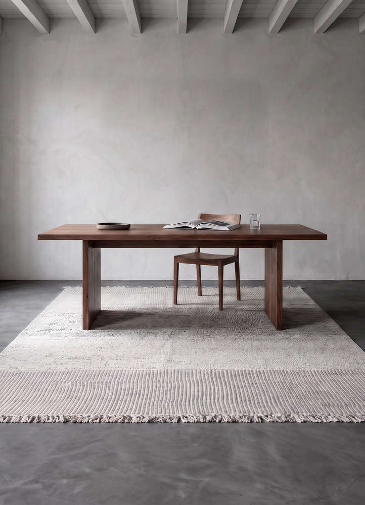al fresco grey and black polyester flat weaves Rug - Rander
