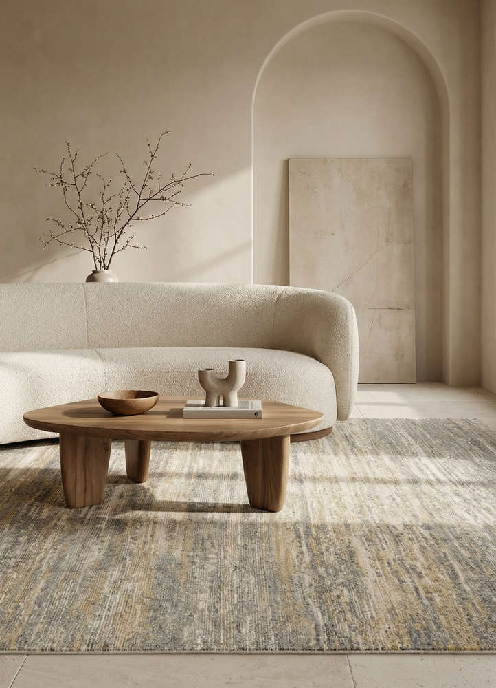 manifest ivory afghan wool hand knotted Rug - Rander