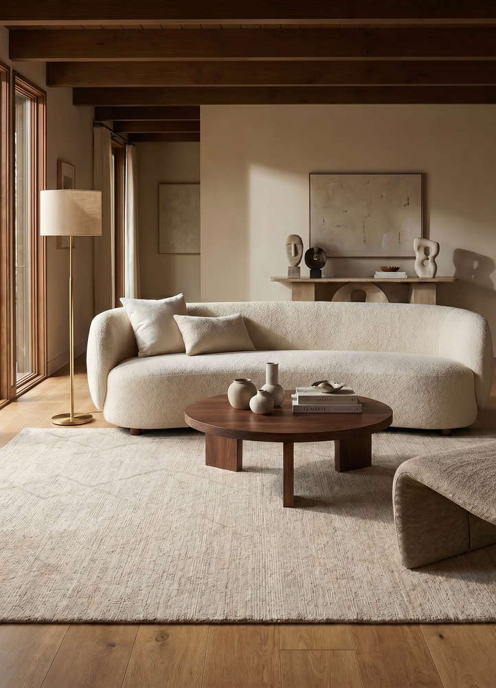 manifest ivory wool hand knotted Rug - Rander