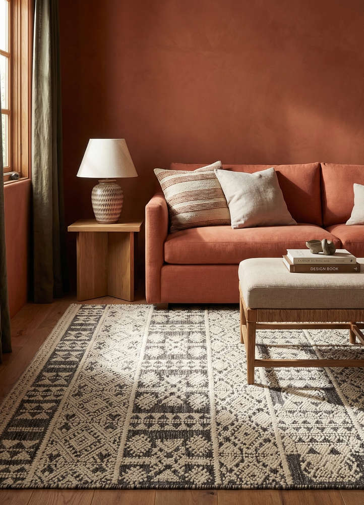 manifest ivory wool hand knotted Rug - Rander