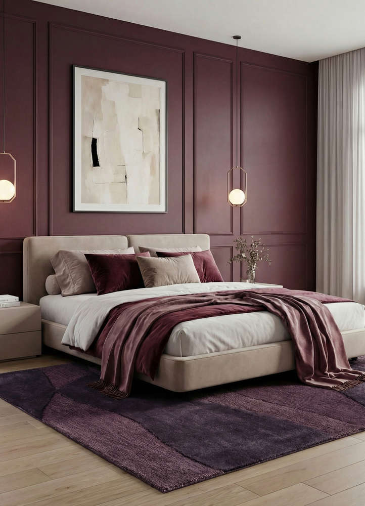 cera pink and purple wool and viscose hand tufted Rug - Rander