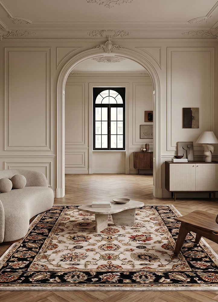 kasbah ivory wool and viscose hand tufted Rug - Rander