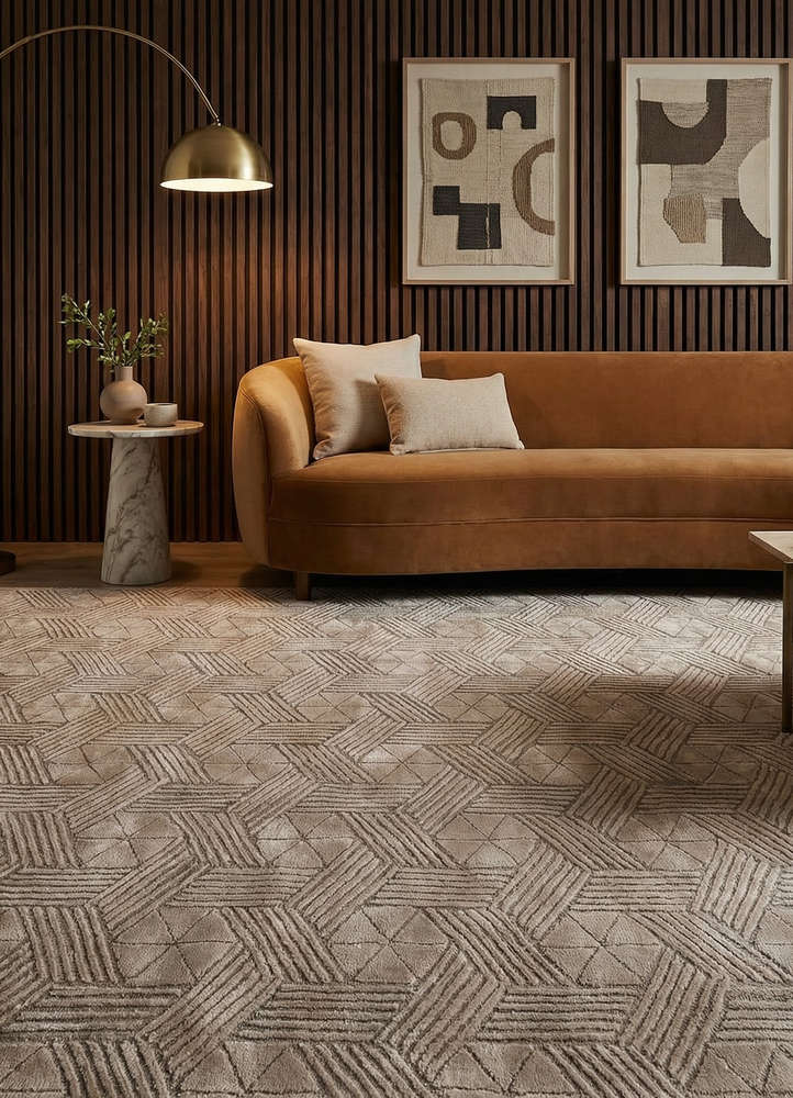 cera grey and black wool and viscose hand tufted Rug - Rander