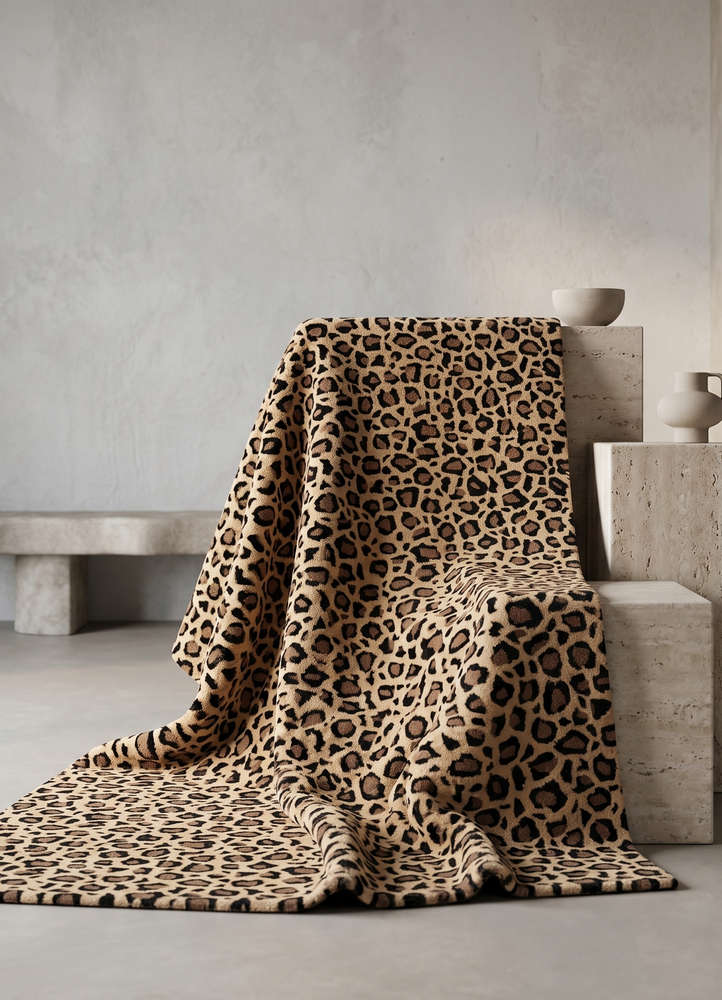 wild wanderlust gold wool and viscose hand tufted Rug - Rander