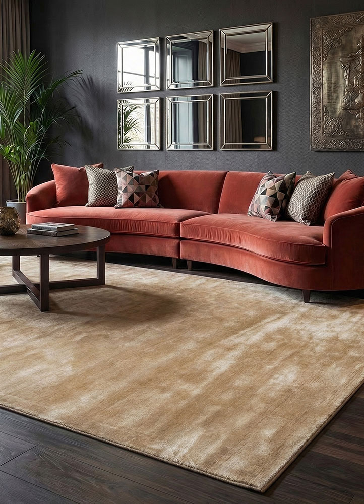 cera green viscose hand tufted Rug - Rander