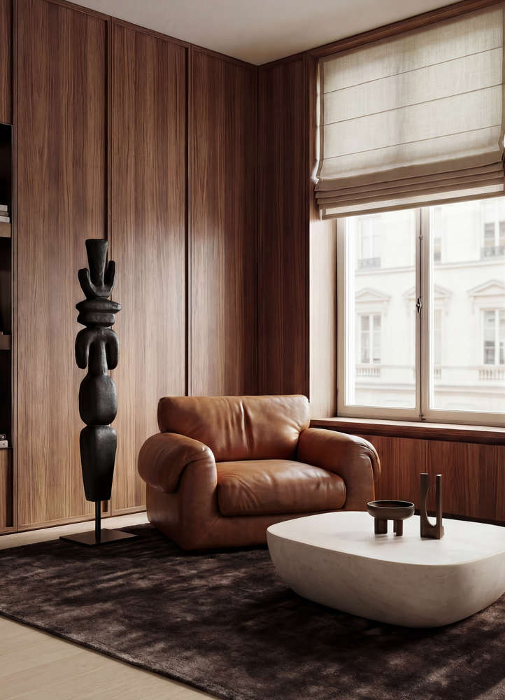 cera beige and brown viscose hand tufted Rug - Rander