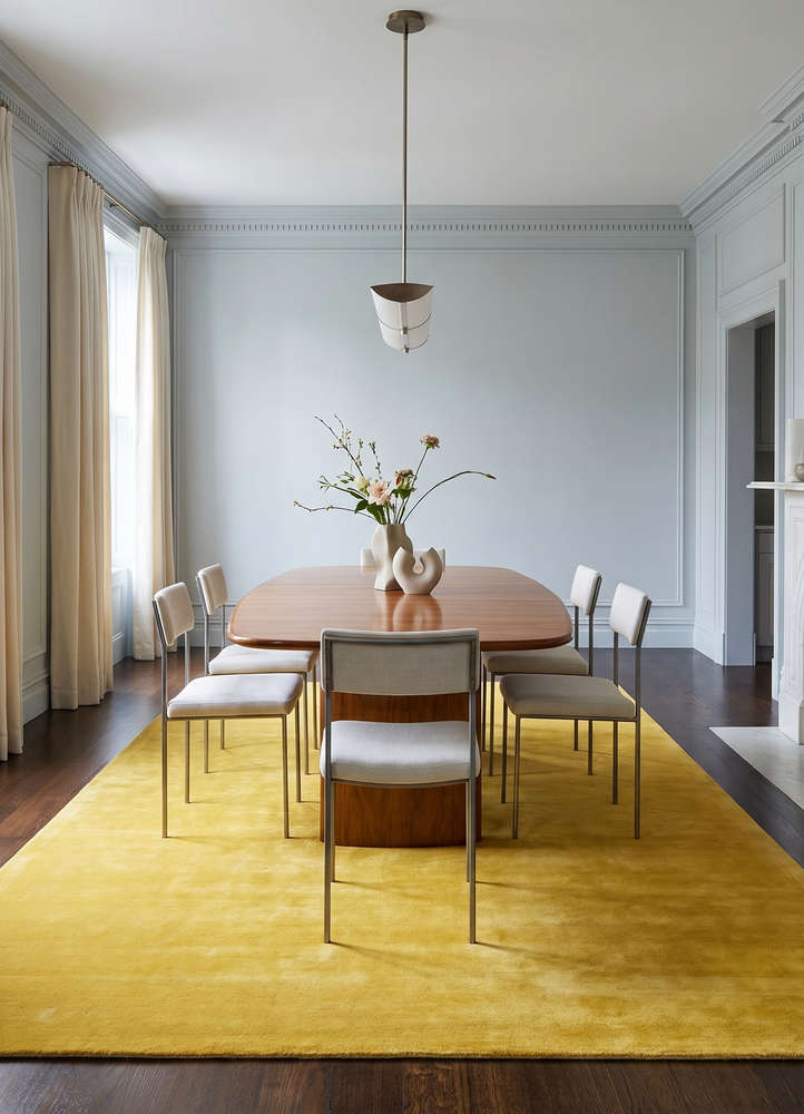 cera gold viscose hand tufted Rug - Rander