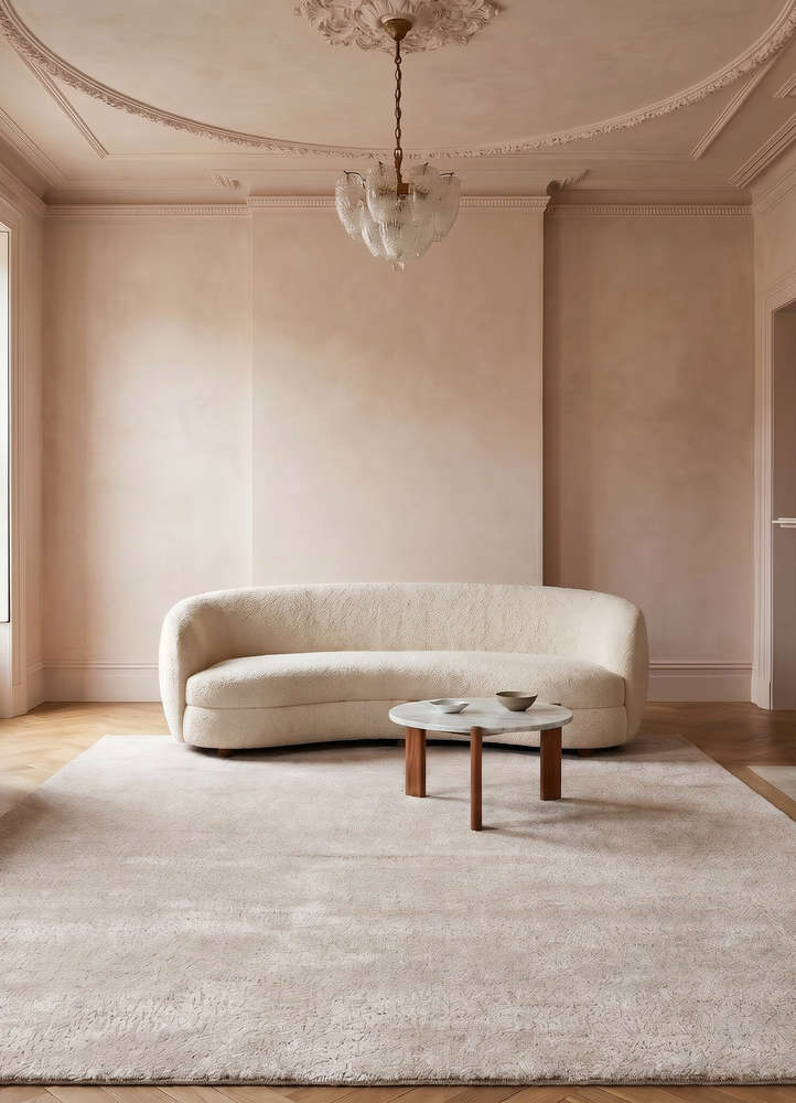 cera grey and black bamboo silk  Rug - Rander