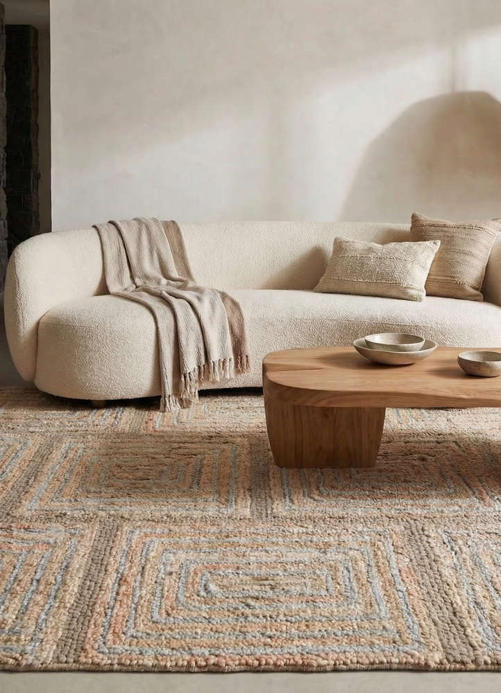 pathways multi wool and viscose hand tufted Rug - Rander