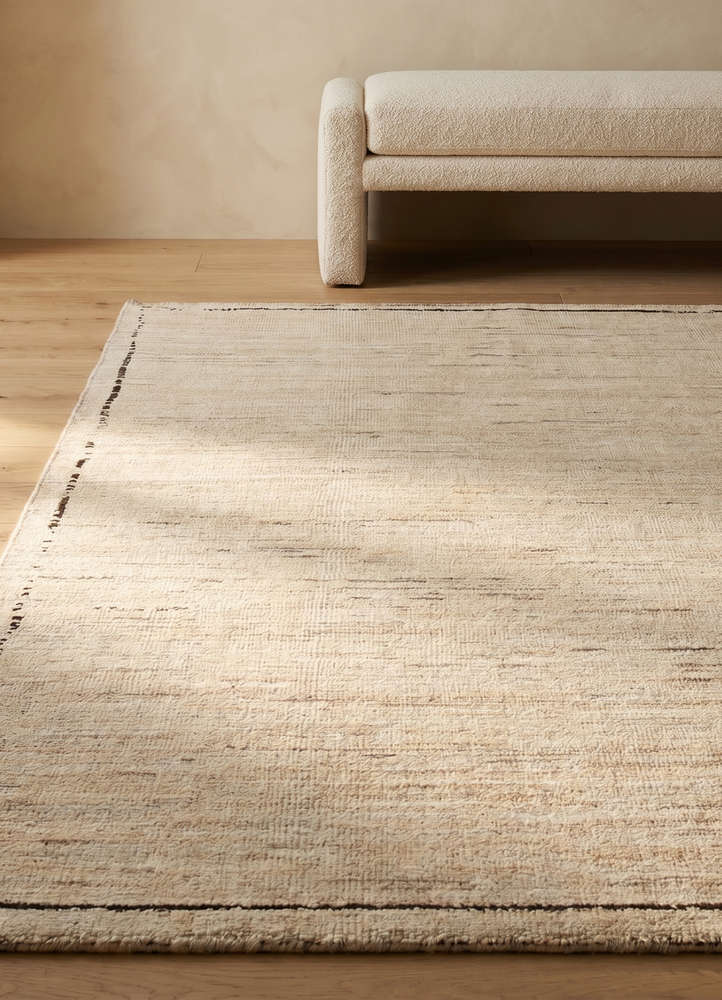 manifest ivory wool hand knotted Rug - Rander