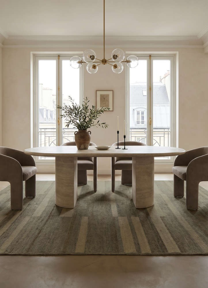manifest grey and black afghan wool hand knotted Rug - Rander