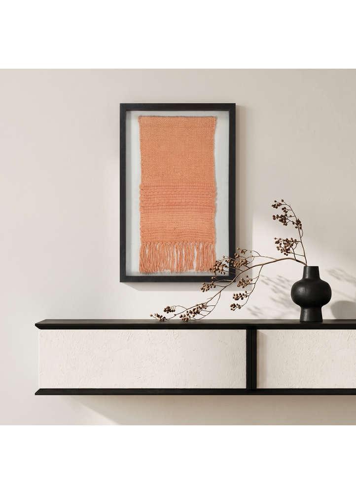 wall installation red and orange bamboo silk wall art WALL ART & TAPESTRY - Rander
