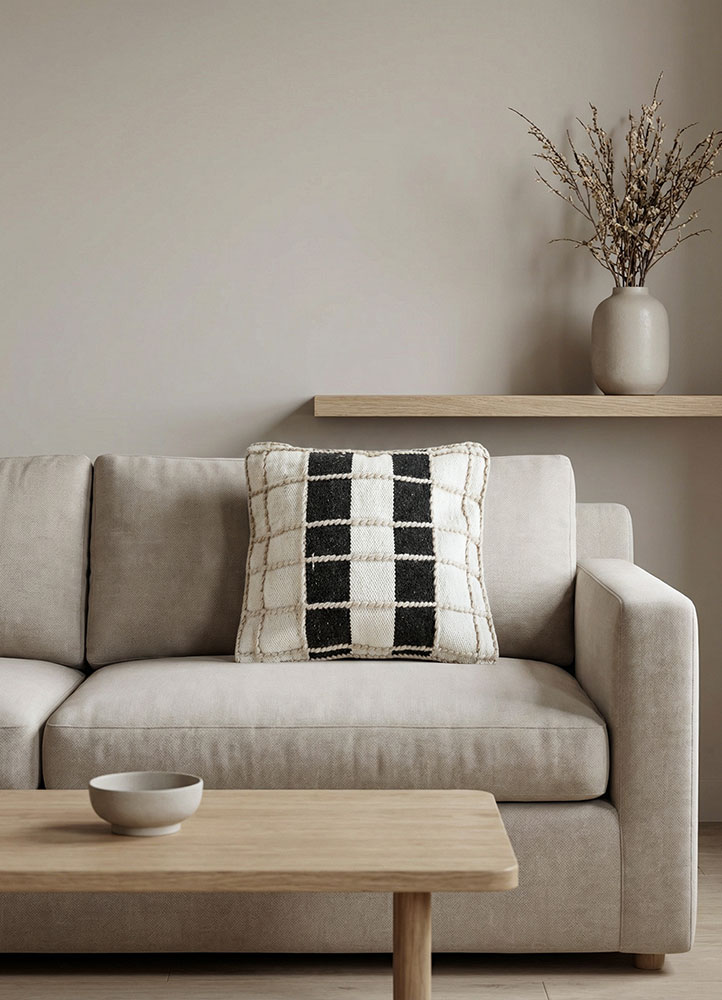 cushion ivory wool cushion cover Home Textile - Rander