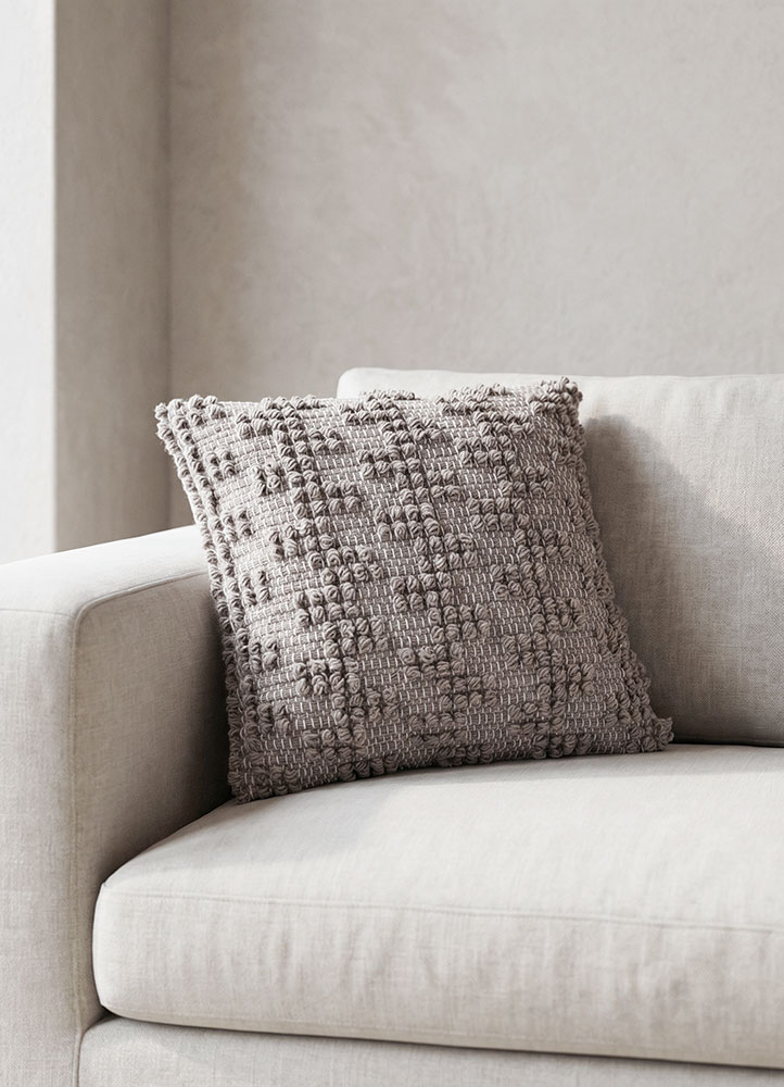 cushion grey and black wool cushion cover Home Textile - Rander