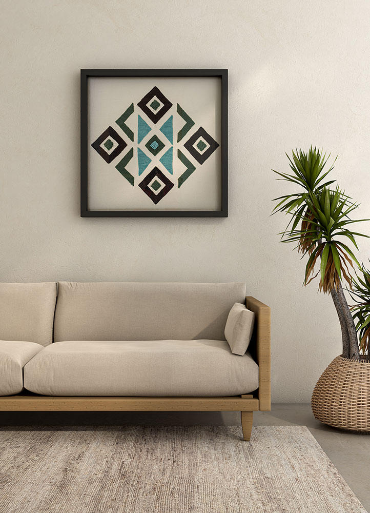 wall installation ivory cotton wall art WALL ART & TAPESTRY - OtherShot2