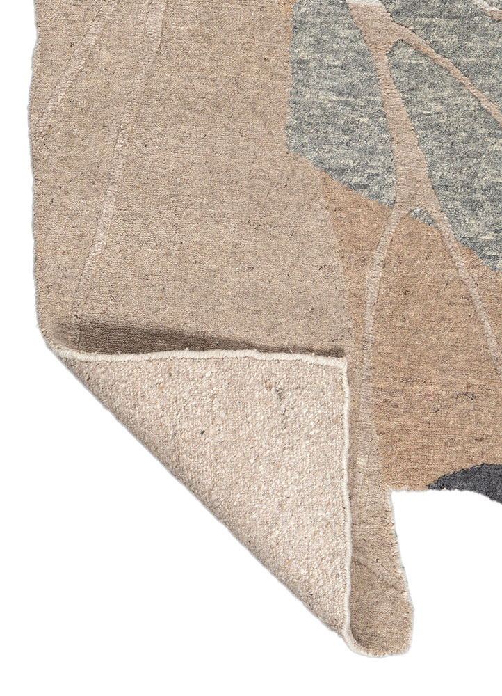 blythe ivory wool hand knotted Rug - Perspective