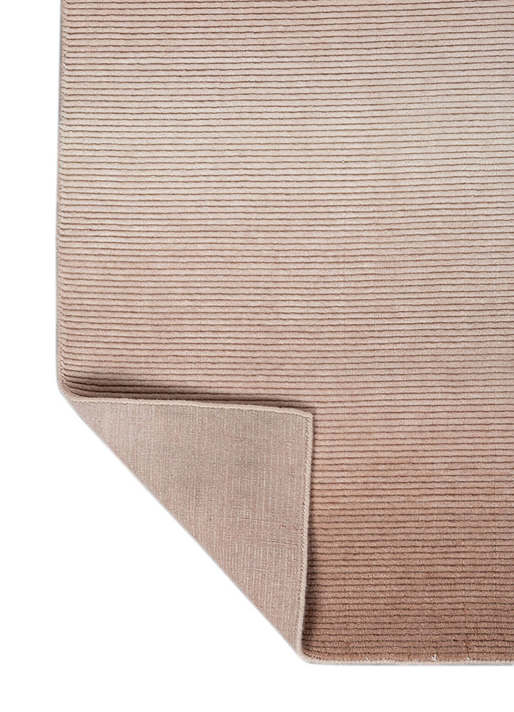jean red and orange wool hand loom Rug - Perspective