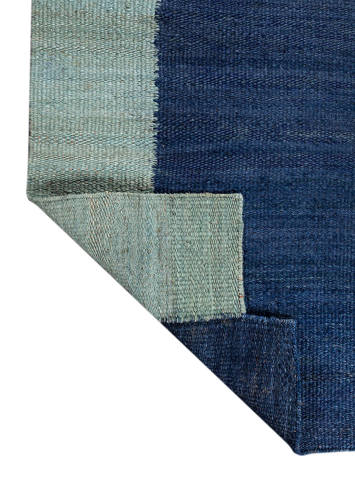 daaira blue jute and hemp flat weaves Rug - Perspective