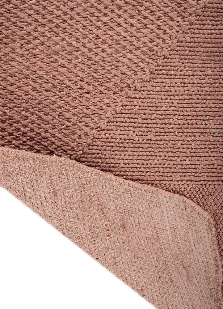 nomadic threads red and orange jute and hemp flat weaves Rug - Perspective