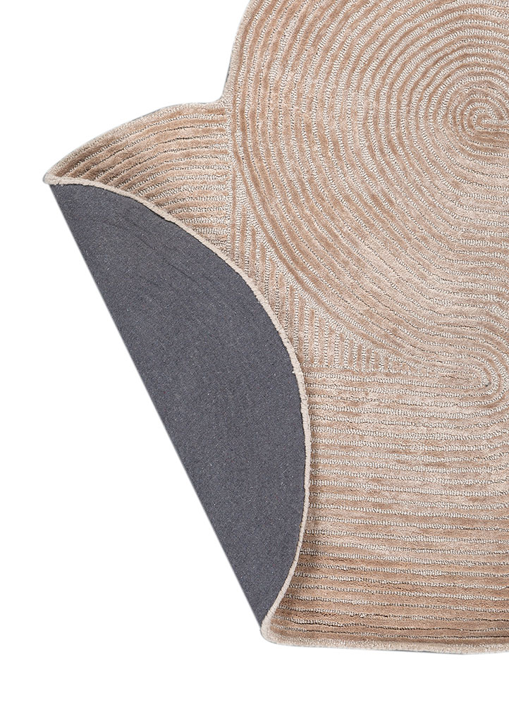 cera ivory wool and viscose hand tufted Rug - Perspective