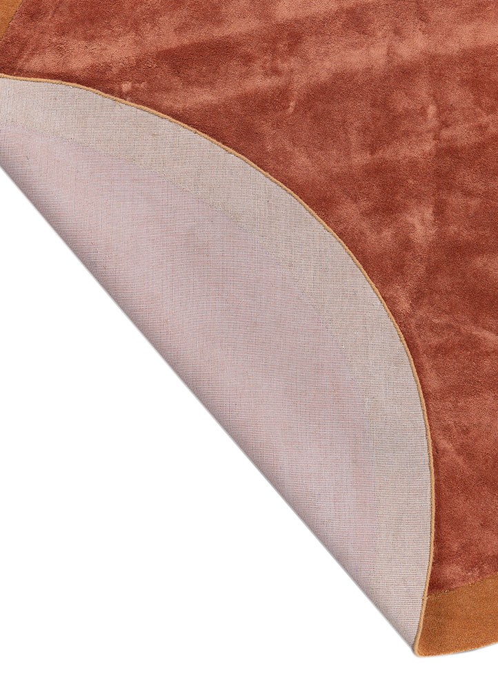 cera red and orange wool and viscose hand tufted Rug - Perspective