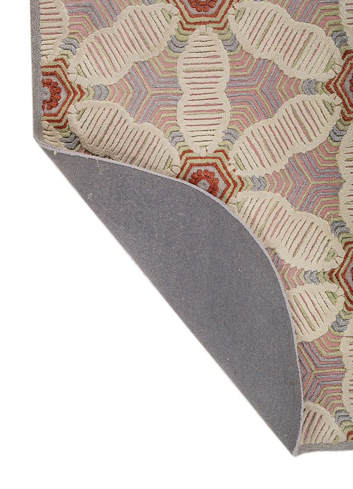 jaipur wunderkammer beige and brown wool and viscose hand tufted Rug - Perspective